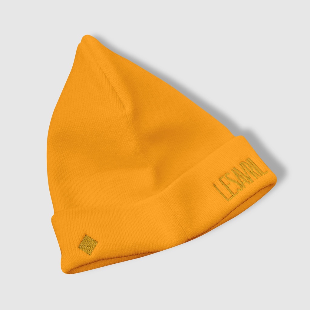 Mũ len Lesavril de Vetements Brilliante Yellow