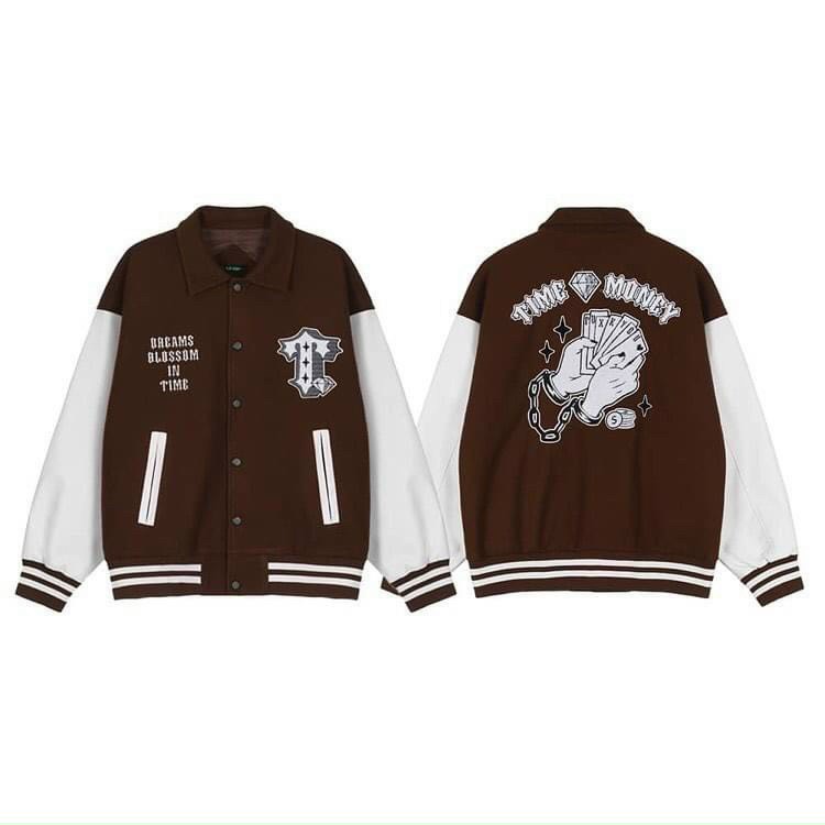 Áo khoác bomber Nâu UNDERTRAP ulzzang hottrend chất nỉ bông xịn xò giá rẻ chất lượng.B03