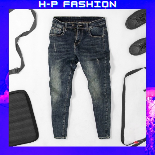 Quần jean nam chất bò thời trang Hpfashion, Quần bò nam đẹp vải jean co giãn mềm mịn, form cực chuẩn - QJNTCS80