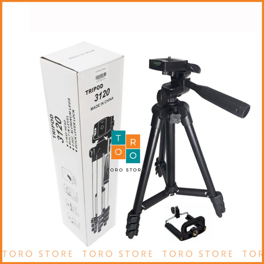 Chân máy ảnh Tripod TF 3120, Giá Đỡ Điện Thoại