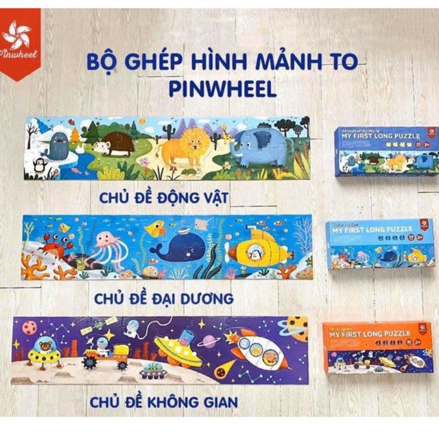 Bộ ghép hình 3D mảnh to Pinwheel 30 miếng