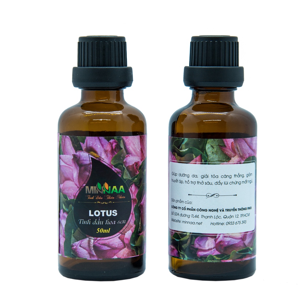Tinh dầu nhập khẩu Ấn Độ thơm phòng, khử mùi chai lớn 50ml Hương Hoa Sen
