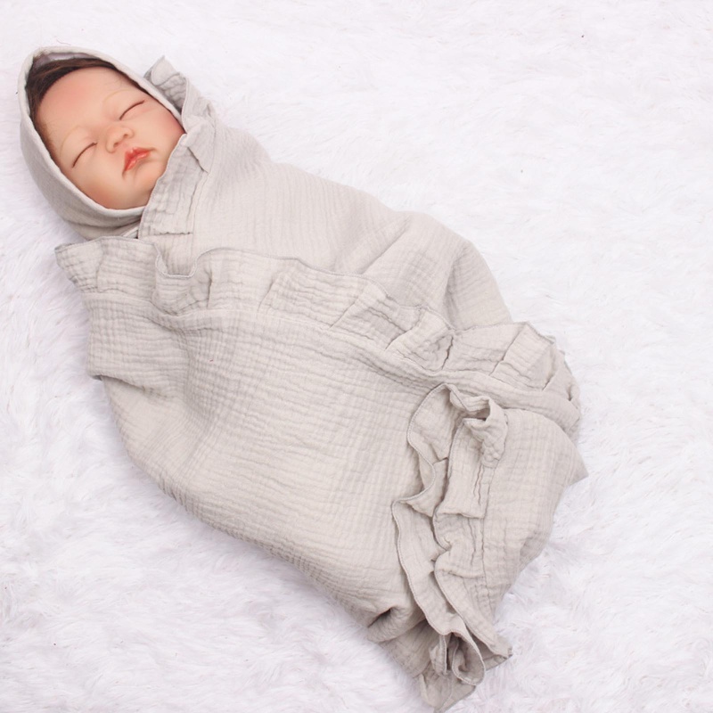Chăn Quấn Em Bé 4 Lớp Chất Liệu Cotton Mềm Mại