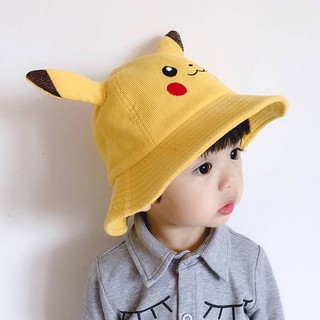 ✬ Nón Tai Bèo Thời Trang Cá Tính Trẻ Trung ✬ Mũ Bucket Kiểu Dáng Dễ Thương Xinh Xắn Cho Bé ♣Mũ Tai Bèo Chống Nắng Hình Pikachu Dễ Thương Thời Trang Xuân Hè 2020 Cho Bé Gái 3 Tuổi❉