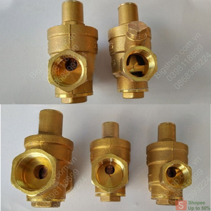 Van giảm áp lực nước DN15, DN20, DN25 tùy chọn