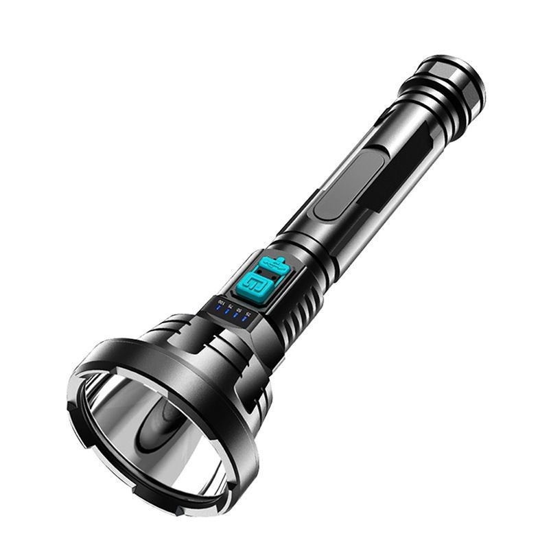 Đèn pin siêu sáng FLASHLIGHT F-901, chất liệu nhẹ, dùng pin 18650 kèm dây sạc micro usb sạc như điện thoại | BigBuy360 - bigbuy360.vn