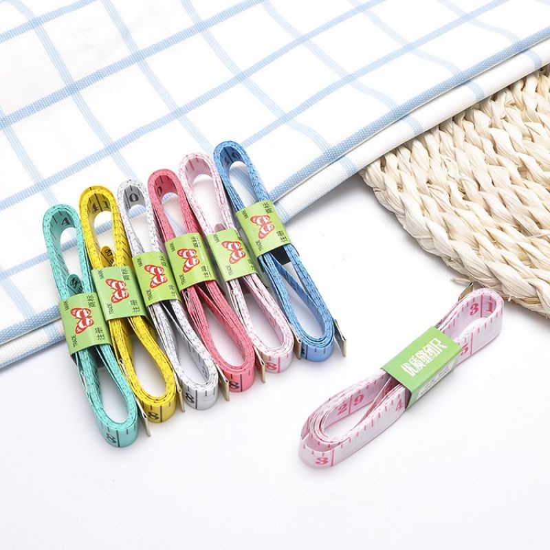 Thước Dây 1,5m Nhiều Màu Bền Đẹp Đo Chiều Cao, Vòng Eo, Dùng Cho Nhiều Mục Đích Sử Dụng