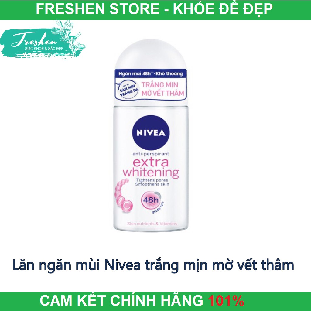 ✅ (CHÍNH HÃNG) Lăn ngăn mùi Nivea trắng mịn mờ vết thâm