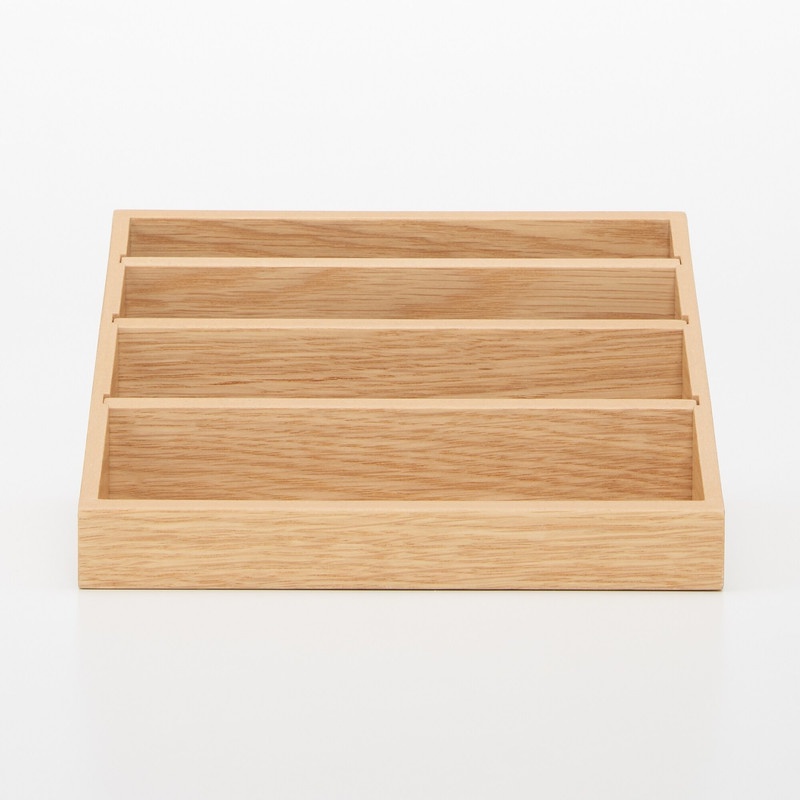 Muji Khay Gỗ Đựng Dụng Cụ - 2 Tầng