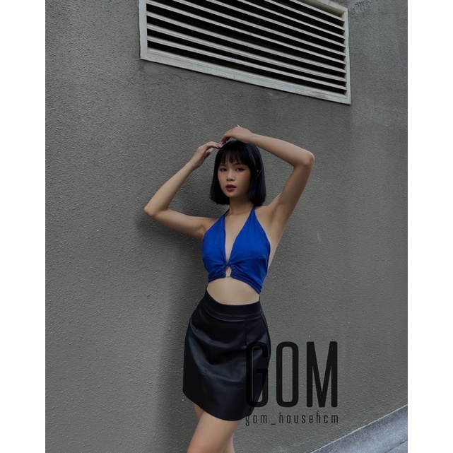 Chân váy da (Ảnh shop chụp)