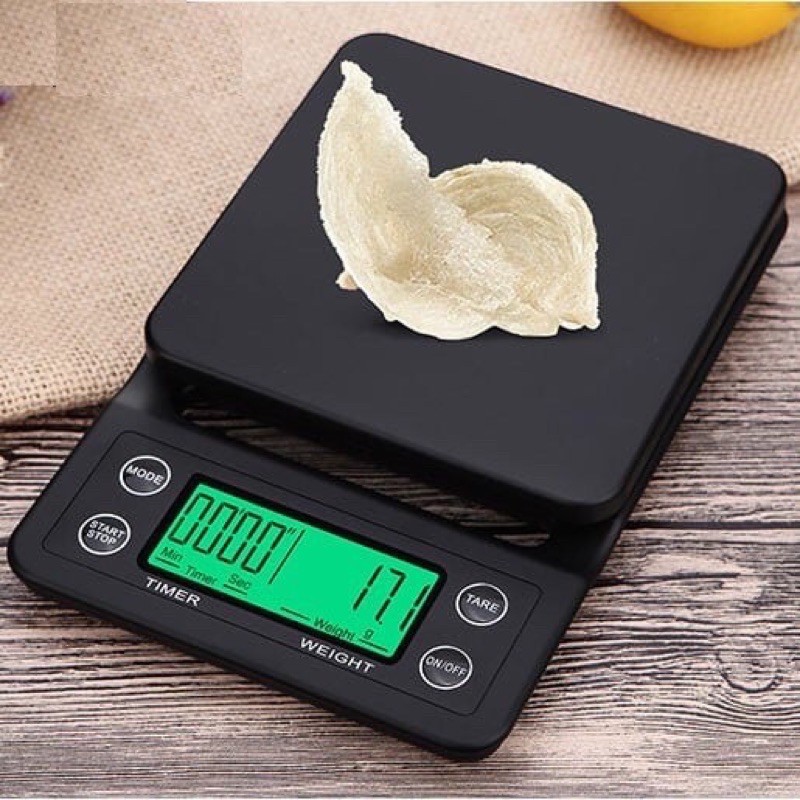 Cân điện tử trừ bì MSK07- Cân nhà bếp Cân cafe hàng cao cấp tặng pin và tấm lót chống trượt bề mặt cân - cân tiểu ly