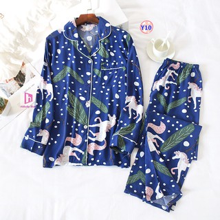 Pijama Lanh Lụa (dài tay) Y10