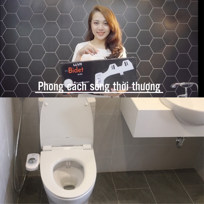 Vòi rửa vệ sinh thông minh Luva Bidet LB 201( 2 vòi rửa)