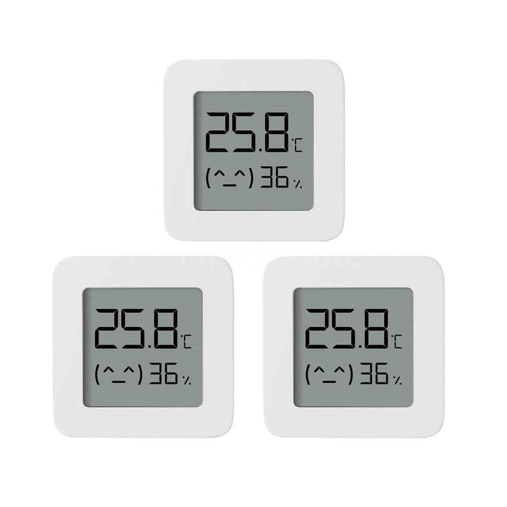 Bộ 1/3 Thiết Bị Đo Độ Ẩm Và Nhiệt Độ Không Dây Kỹ Thuật Số Thông Minh Xiaomi BT Thermometer 2 Với App Mijia