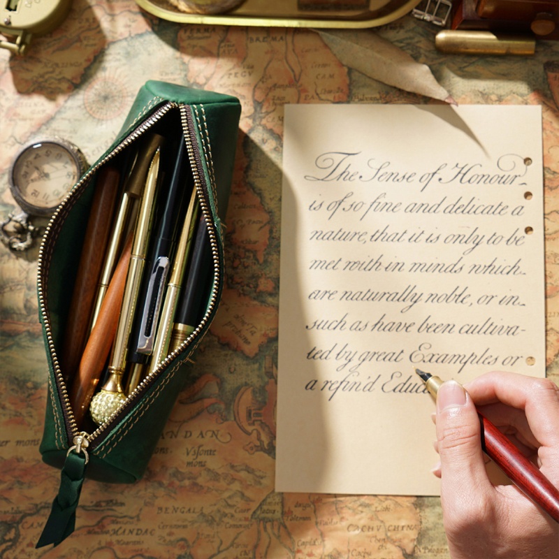 Bóp Da Đựng Tiền Xu Phong Cách Vintage Tinh Tế Cho Học Sinh