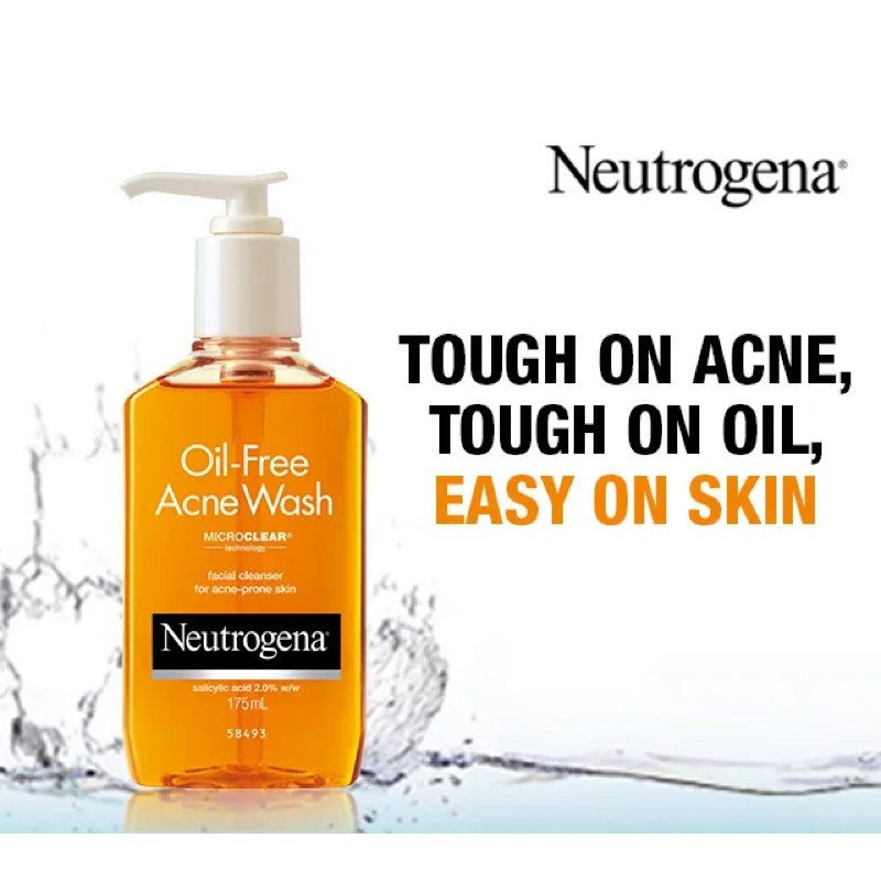 Sữa rửa mặt làm sạch sâu da mụn,da dầu Neutrogena Oil Free Acnes Wash