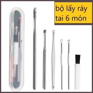 Lấy ráy tai⚡⚡ dụng cụ lấy ráy tai an toàn chuyên nghiệp 6 món giá thành rẻ