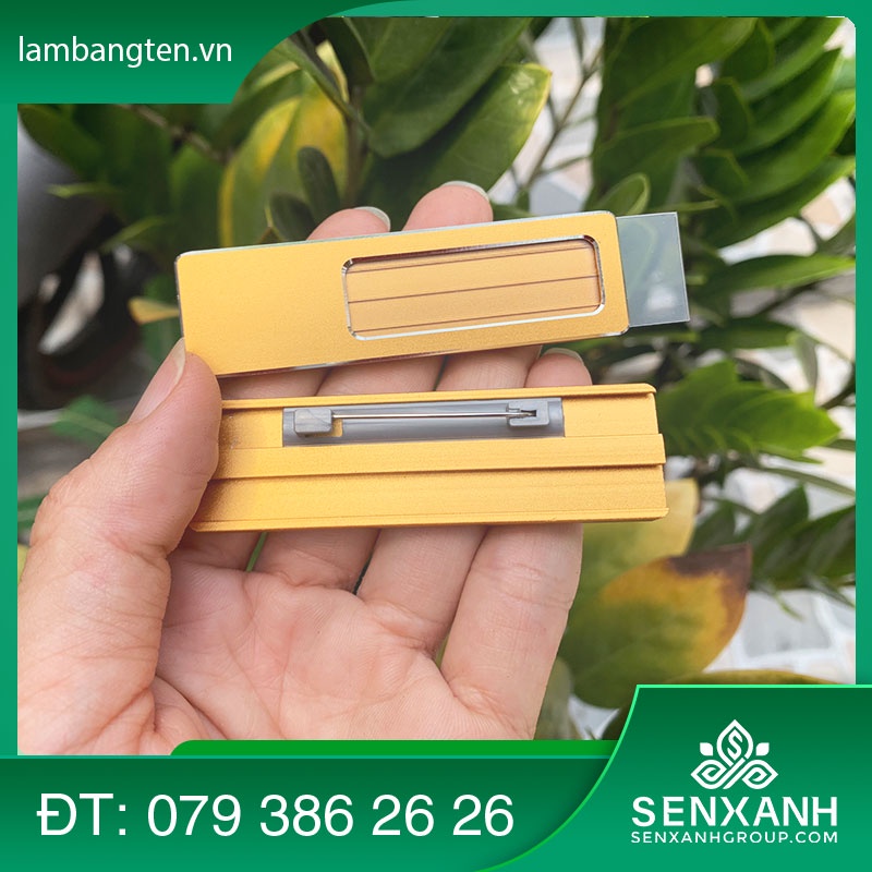 Combo 10 cái phôi làm bảng tên nhân viên, Phôi sản xuất thẻ tên nhân viên. Kích thước 2.2x7 cm