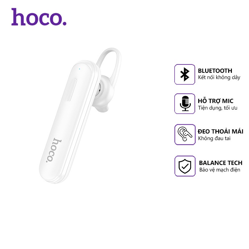 Tai nghe Bluetooth Hoco E36 V4.2 hỗ trợ mic, tương thích nhiều thiết bị