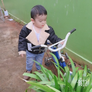 Combo áo phao lọt cổ lông cho bé