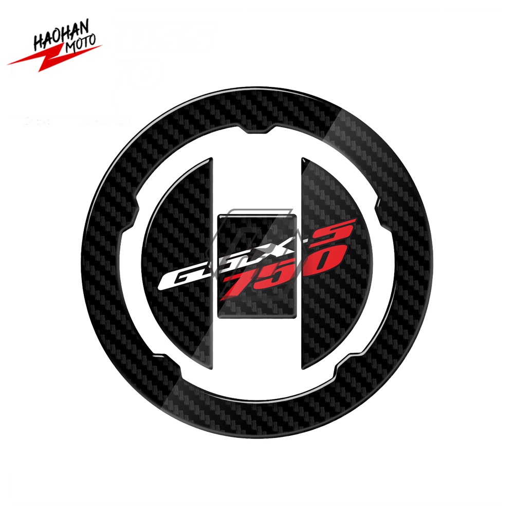 Miếng Dán Sợi Carbon 3D Bảo Vệ Nắp Bình Xăng Xe Mô Tô Suzuki GSXS750 GSX-S750 2015 2016