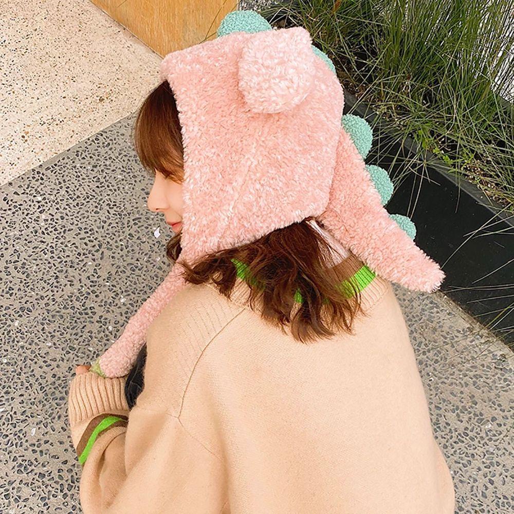 Mũ Khủng Long Hoạt Hình Chuyển Động Sáng Tạo Vui Nhộn Chống Lạnh Đồ Chơi Cho Trẻ Em