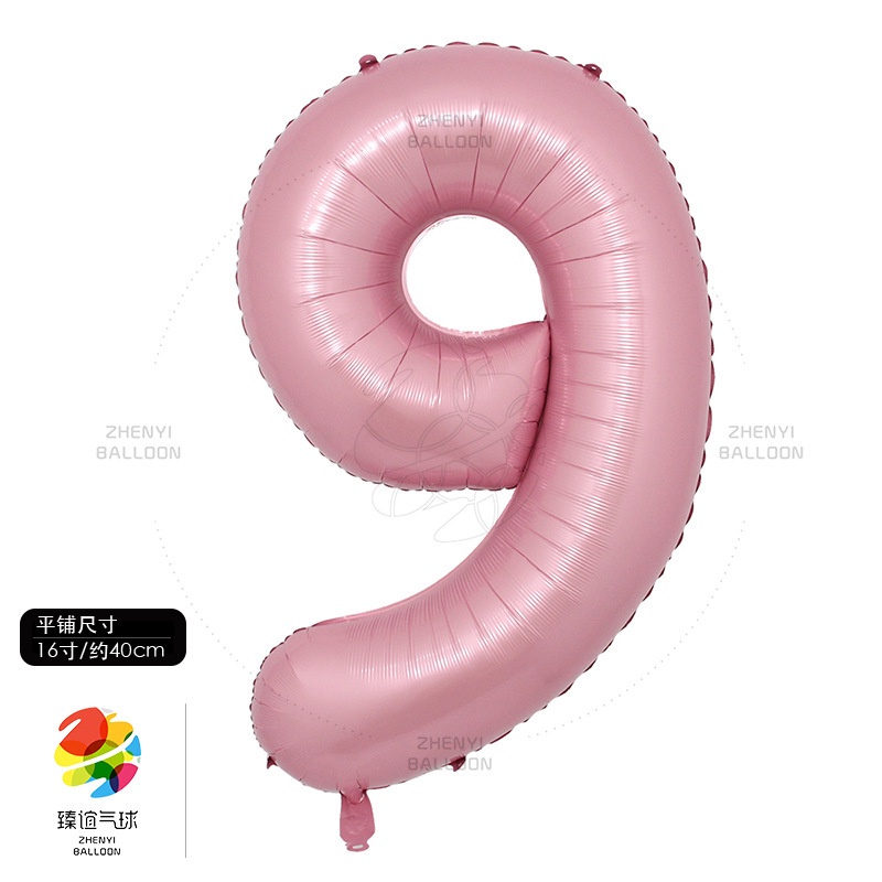 Bong Bóng Lá Nhôm Hình Số 0-9 16 inch Dùng Trang Trí Tiệc Sinh Nhật / Đám Cưới