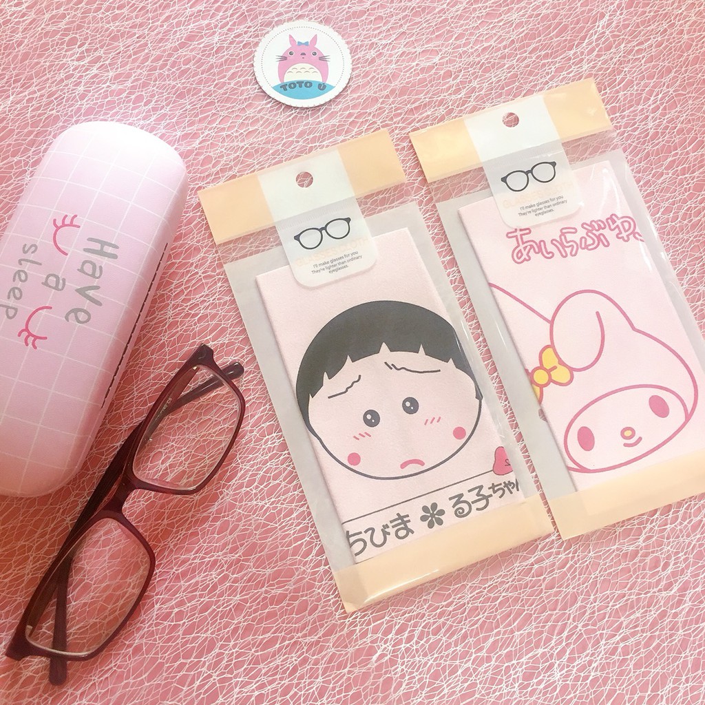 Khăn lau mắt kính cartoon