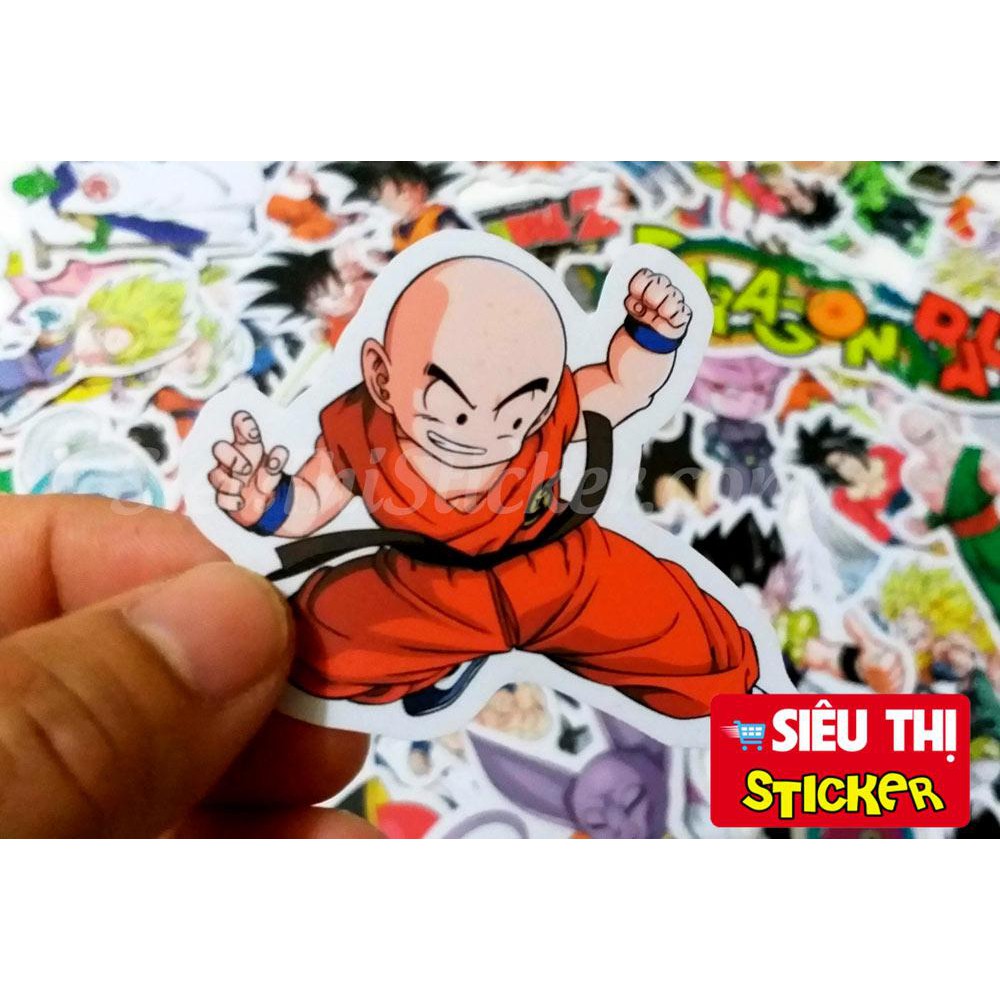 STICKER BẢY VIÊN NGỌC RỒNG DRAGON BALL - DÁN TRANG TRÍ XE ĐẠP, VALI, TỦ, NÓN BẢO HIỂM, XE MÁY, LAPTOP