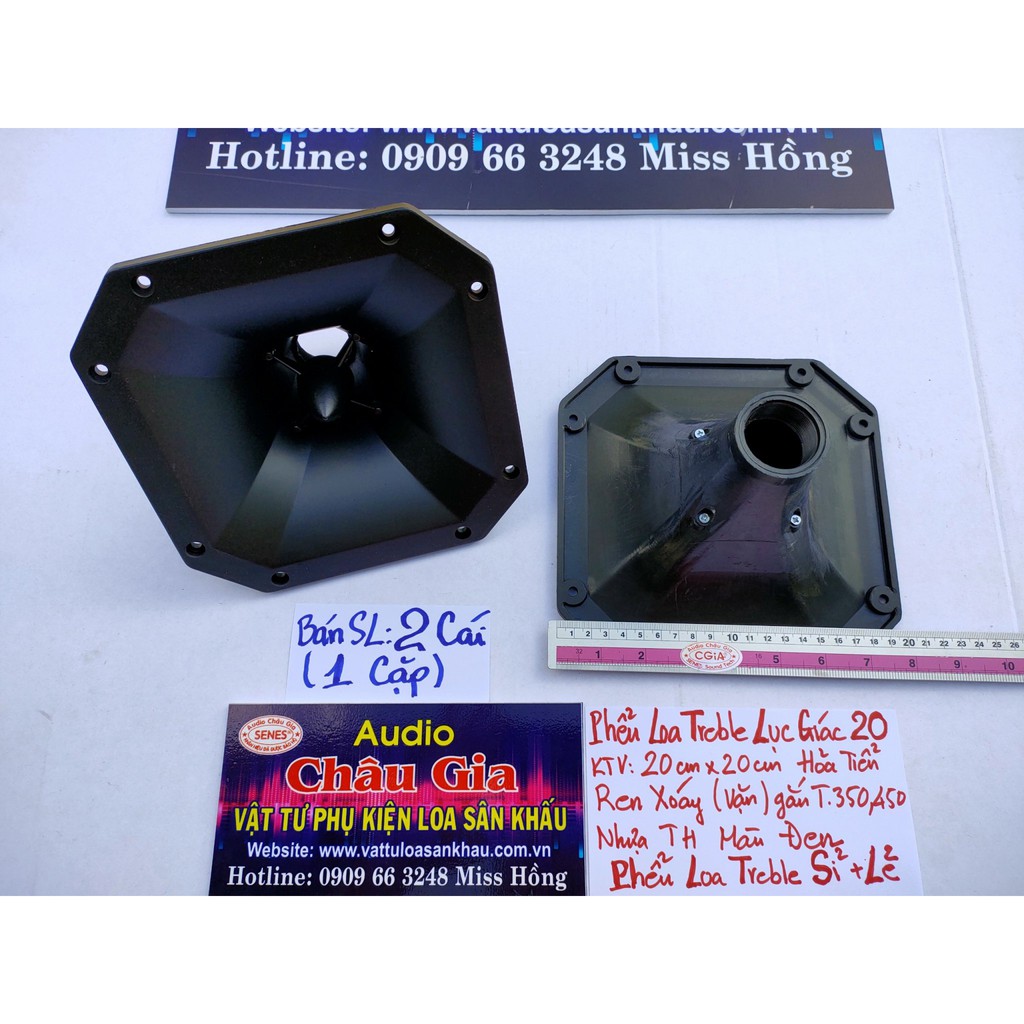 Phễu loa treble 20cm hỏa tiễn gắn treble 450- 2 cái Audio châu Gia