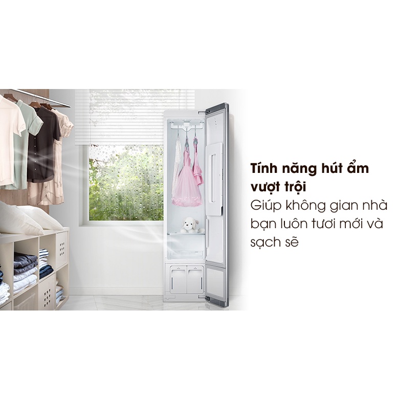 Tủ Chăm Sóc Quần Áo Thông Minh LG Styler Màu Nâu S3RF