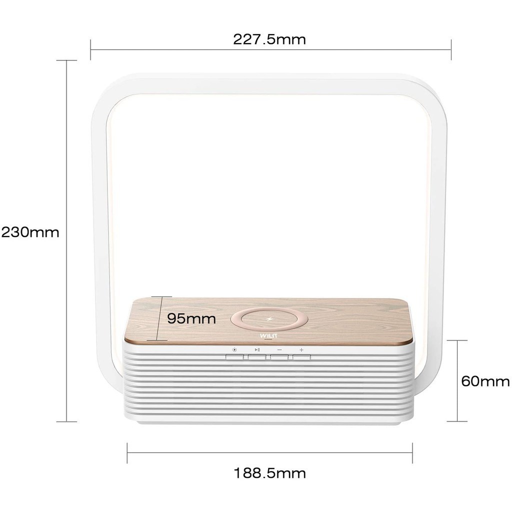 Đèn led Wilit A15B 3in1 kiêm loa và sạc không dây [nhập Đức chính hãng]