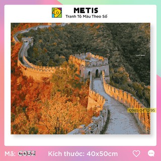 Tranh tô màu số hoá METIS Tranh phong cảnh Vạn Lý Trường Thành C032