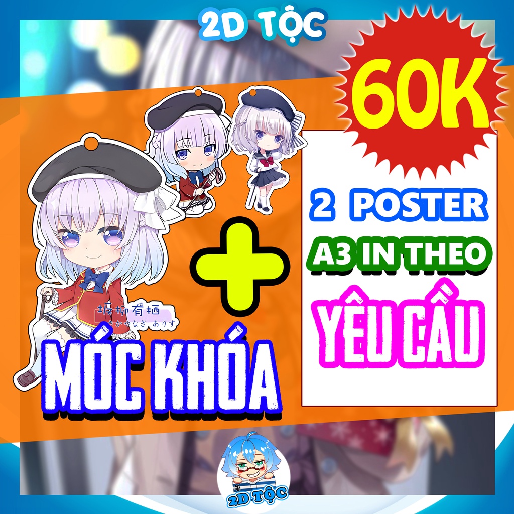Set 2 poster A3 chất lượng cao in theo yêu cầu - kèm móc khóa Sakayanagi Arisu cực xịn