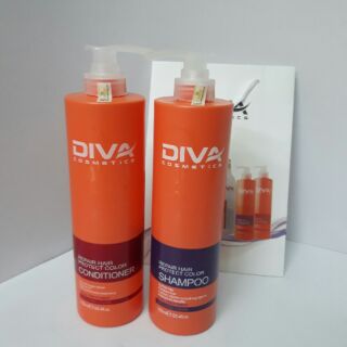 Dầu cặp diva gội xả phục hồi và giữ màu 750ml×2