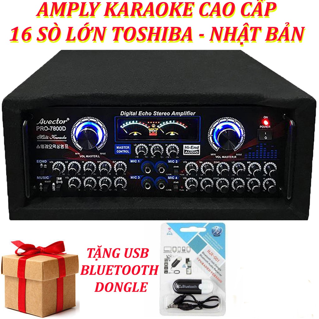 Dàn karaoke cặp loa 3 tấc đôi sơn YH amply avector 7800 micro không dây bs777ii tặng usb bluetooth 10m dây loa