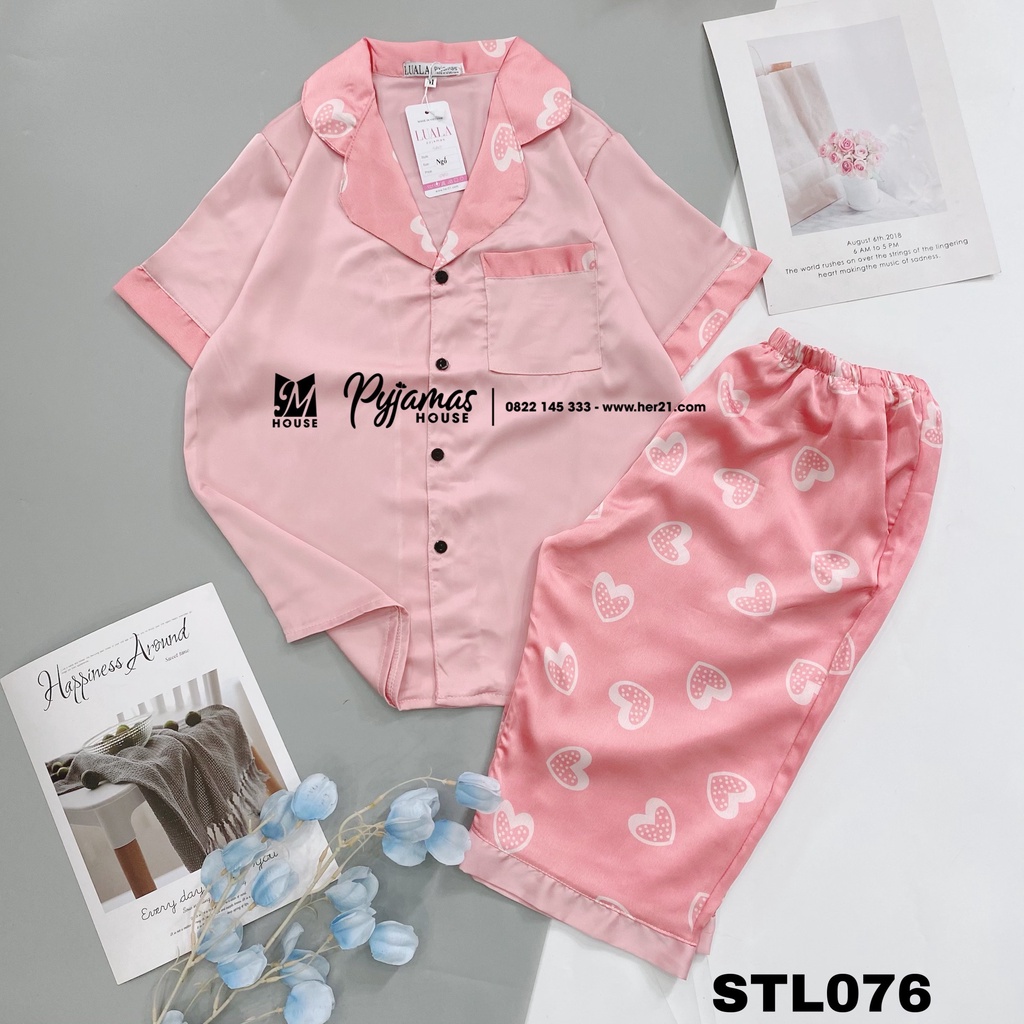 Bộ Đồ Ngủ - Đồ Mặc Nhà Satin Cộc Lửng - Luala Pyjamas | BigBuy360 - bigbuy360.vn