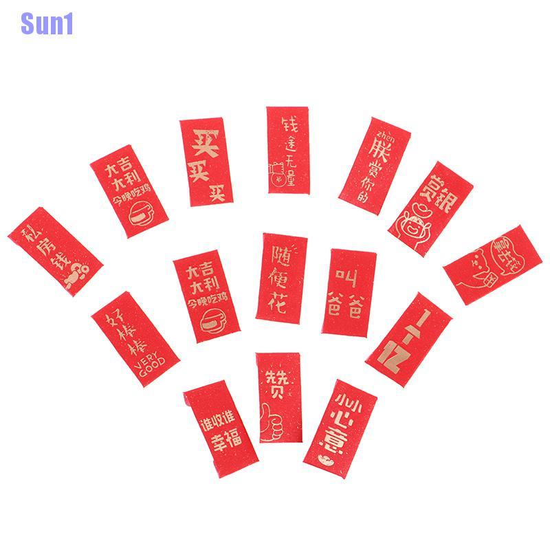 Bộ 10 Túi Đỏ May Mắn Cho Nhà Búp Bê