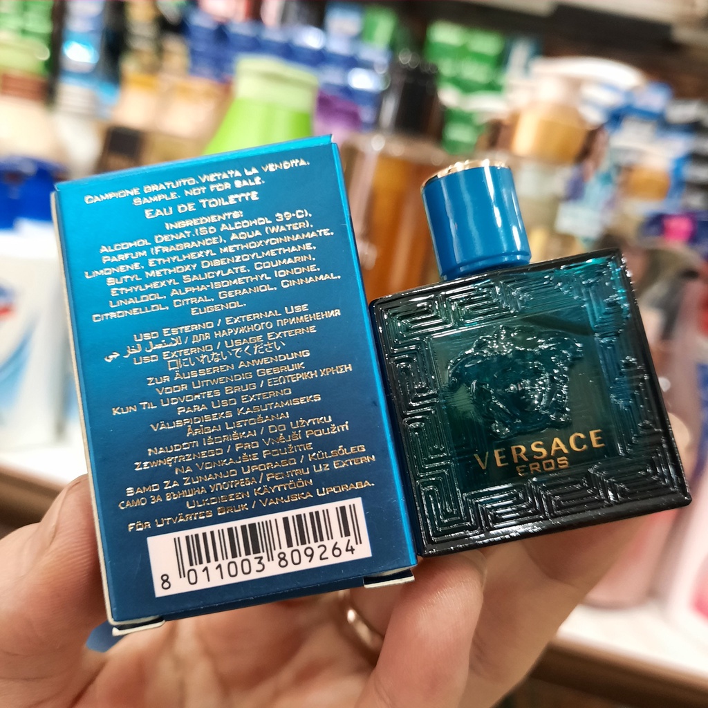 Nước hoa mini nam Versace Eros xanh 5ml