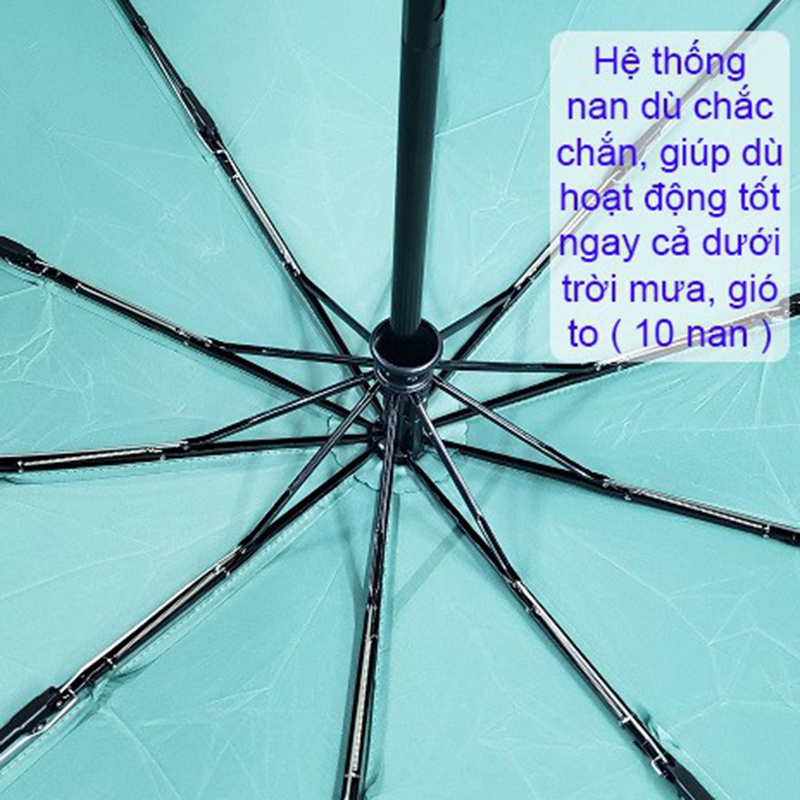 Ô Dù Tự Động Thông Minh 10 Nan Cao Cấp, Dù Che Mưa Nắng Chống nước cao cấp chắc chắn [ Bảo Hành 2 năm ]