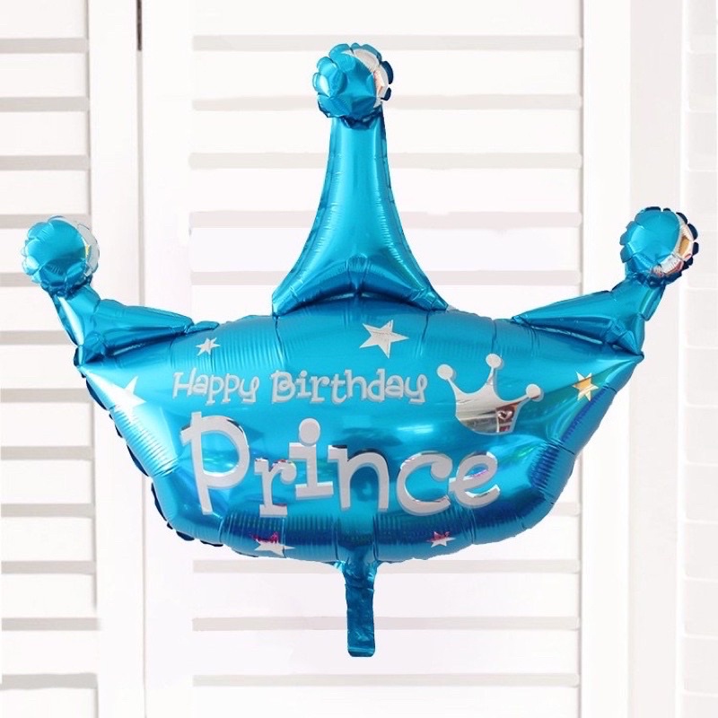 bóng hình vương miện size 75cm trang trí sinh nhật, trang trí thôi nôi
