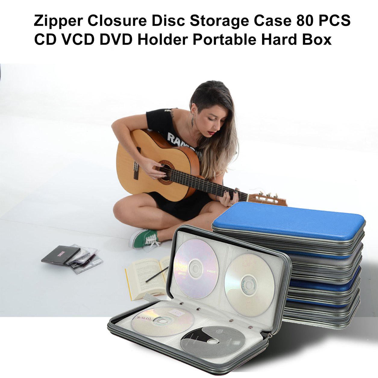 Hộp Đựng Đĩa Cd Vcd Dvd 80 Ngăn Có Khóa Kéo Tiện Dụng | BigBuy360 - bigbuy360.vn