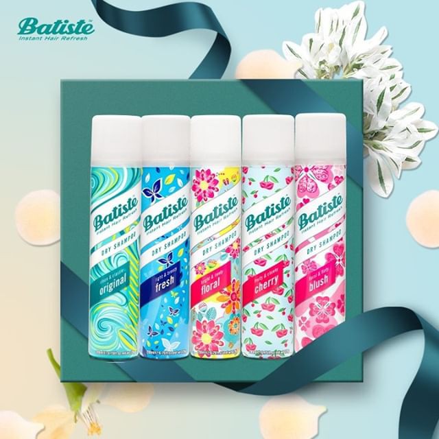 [CHÍNH HÃNG][Đủ Mùi] Dầu Gội Khô Batiste Instant Hair Refresh Dry Shampoo 200ml