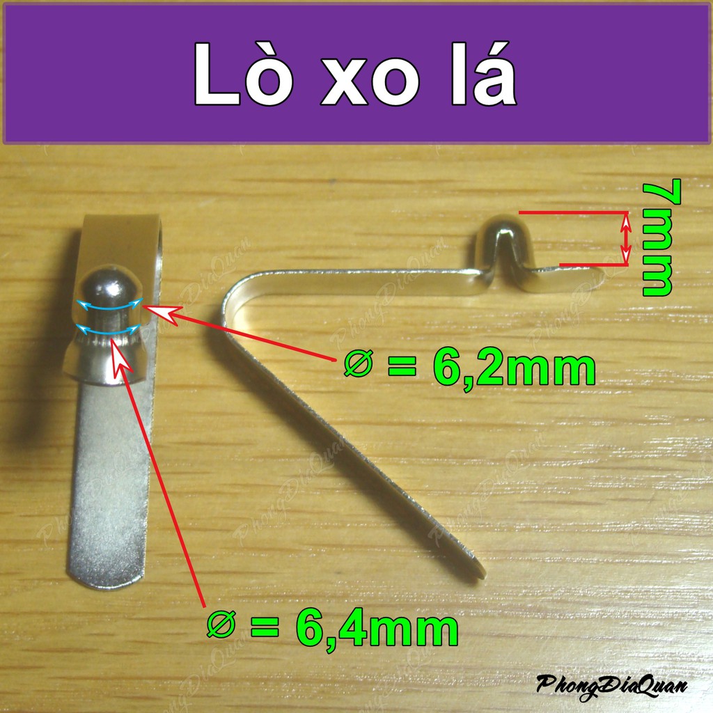 Lò xo lá nối ống, giữ ống