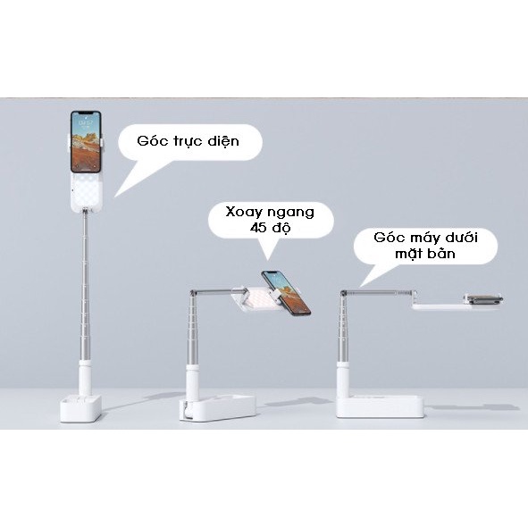 Gậy Livestream Kèm Đèn Led 2 Mặt SANDBOX DOXG-V6, Quay Video, Chụp Ảnh - L2007