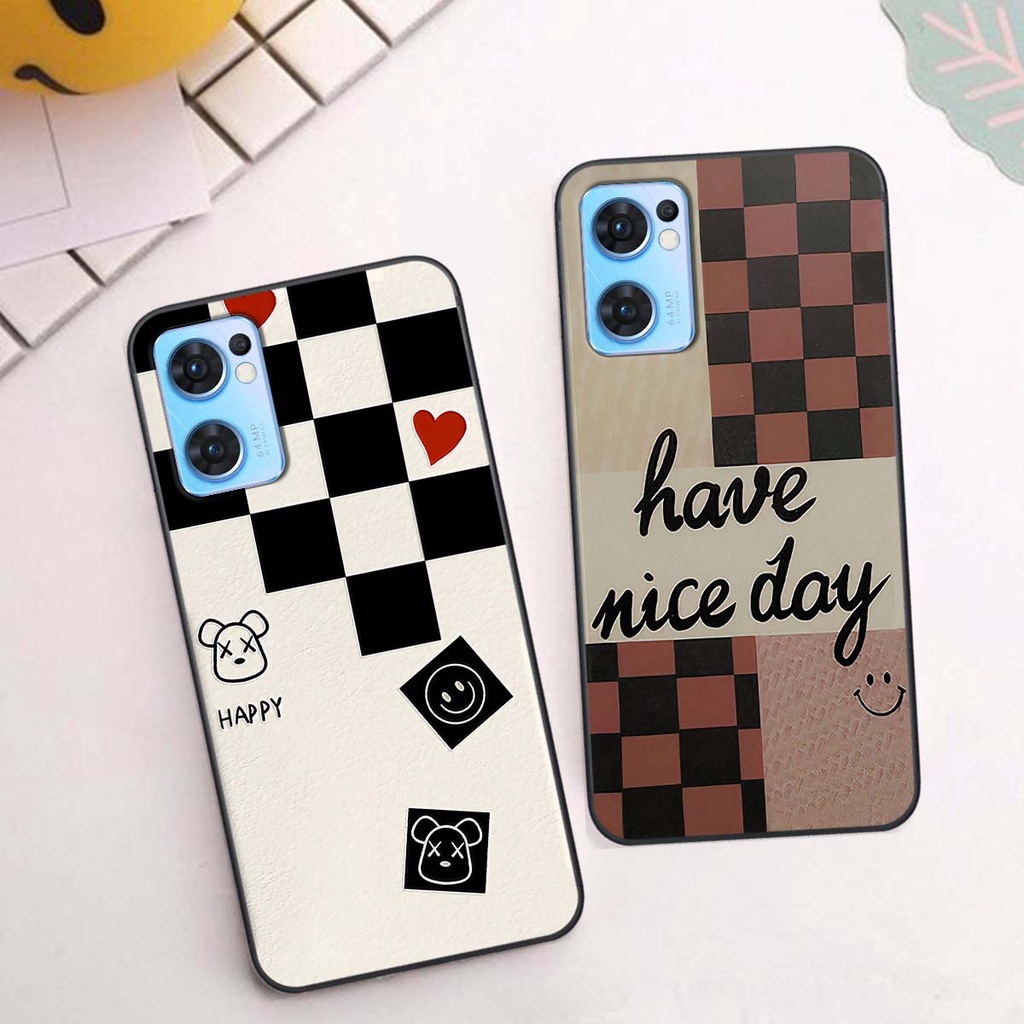 Ốp Oppo Reno7 / Reno7 Z 5G / Reno 7 caro trái tim cá tính, thời trang siêu đẹp, siêu phong cách