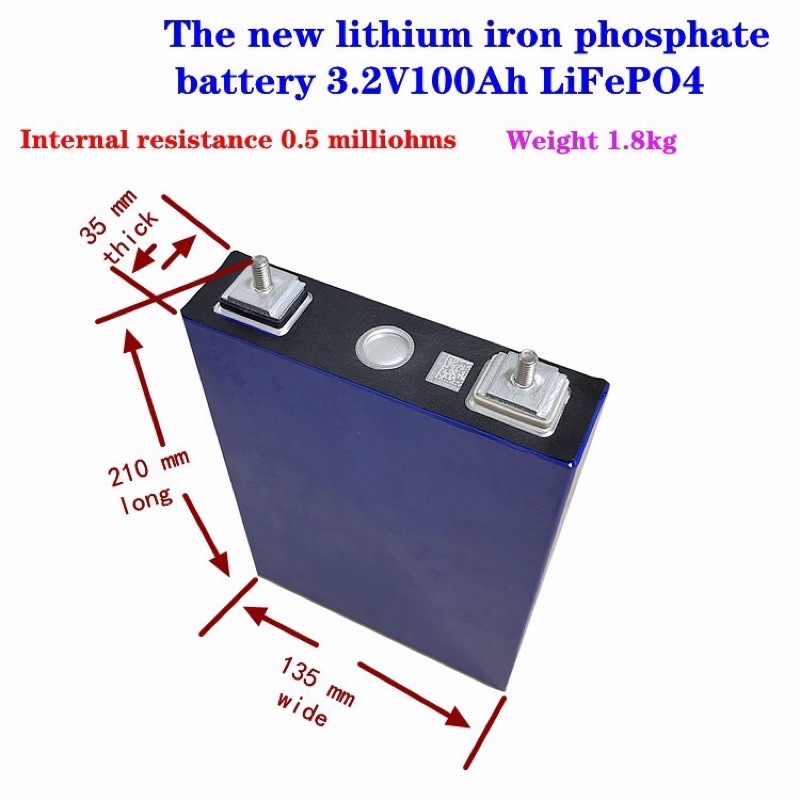 Pin lithium Lifepo4 3.2V 100Ah