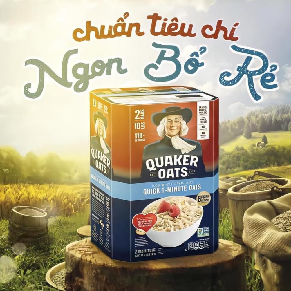 QUAKER OAT YẾN MẠCH NGŨ CỐC NGUYÊN CHẤT (4,6KG)