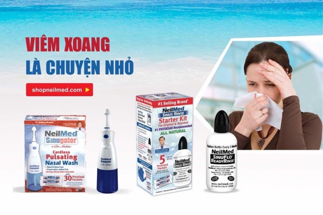 Freeship Bình rửa mũi Neilmed A+ 240ml bình tách set cam kết chuẩn nội địa  100% cam kết chuẩn  chính hãng | BigBuy360 - bigbuy360.vn
