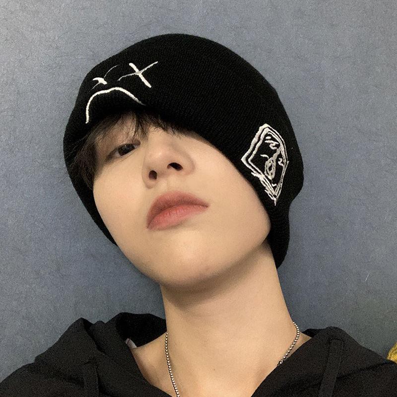 Mũ Len Dệt Kim Giữ Ấm Phong Cách Harajuku Hàn Quốc Thời Trang Thu Đông Dành Cho Cặp Đôi Nam Và Nữ
